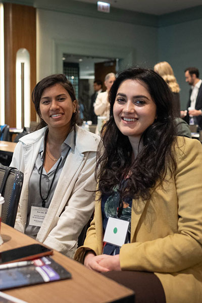 two conference attendees